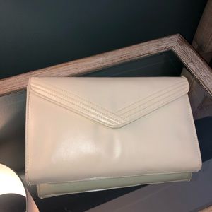Vintage! 80s leather clutch NWT